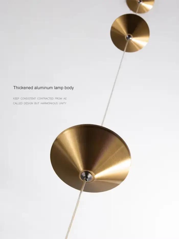 Lampadaire moderne suspension de luxe noir atmosphère lumineuse salon canapé bord minimaliste tête de lit neutre décoration lumière pour usage quotidien et occasions spéciales