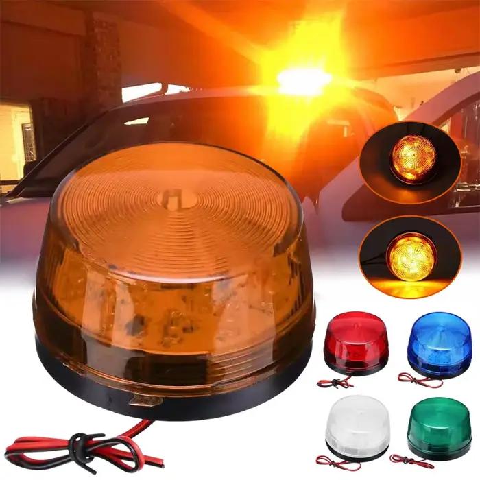 Lumière stroboscopique de voiture d'urgence, Indication de circulation rotative, balise Flash de voiture, LED Orange bleu rouge, voyant d'avertissement de voiture