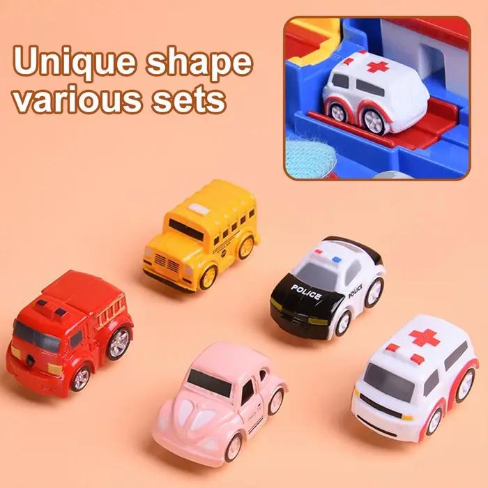 Mini voiture de police jouet pour circuit de jeu | Mini véhicule en plastique | Idéal pour le jeu imaginatif des enfants Jouet pour enfants