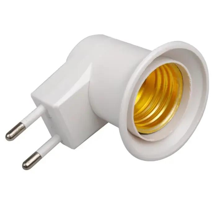 Base de lampe E27 avec prise EU, interrupteur marche/arrêt, pour nuits apaisées et ambiances douces