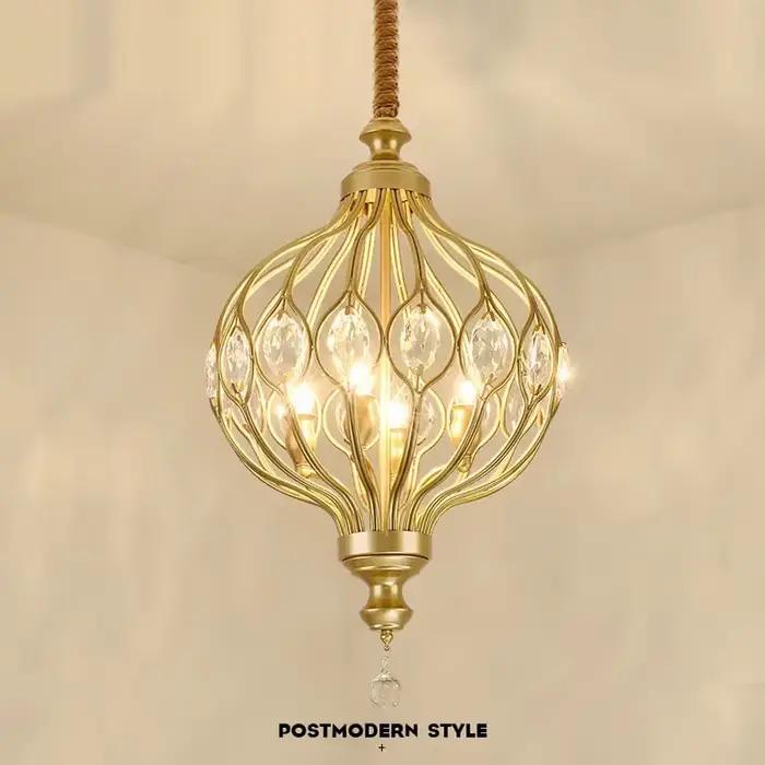 Pays américain Restaurant suspension lustres modernes pour salon chambre cage d'escalier allée Style Vintage lanterne lampes