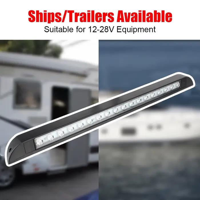 12-28V pour RV caravane appliques intérieures 18 LED auvent lampe 6000k Camping en plein air équipement lumineux remorque lampe extérieure