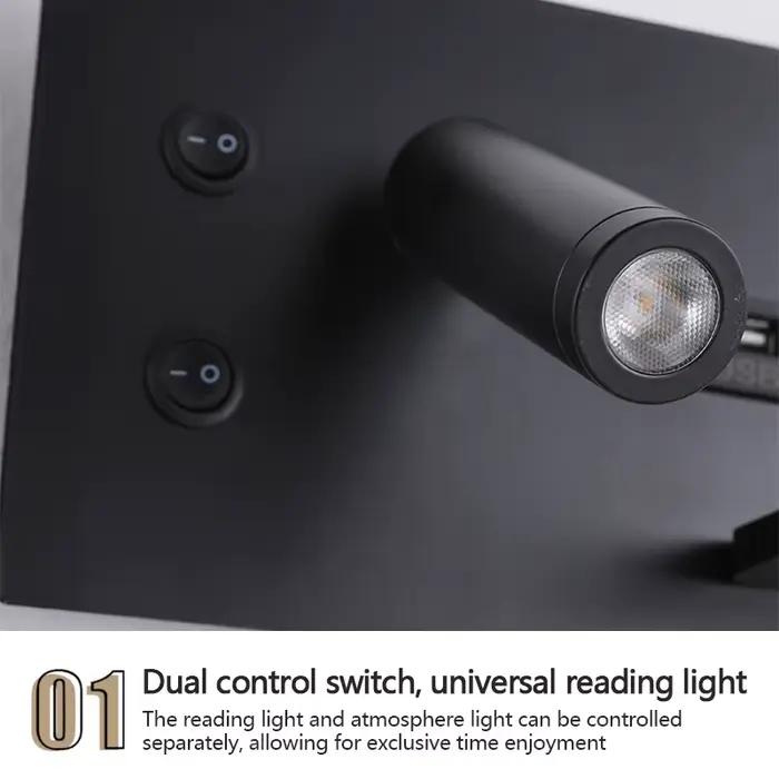 Lampe murale multifonctionnelle avec interrupteur