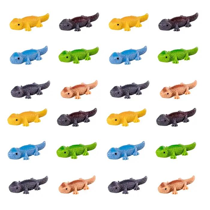 Lot de 20-300 figurines de crocodile en résine, miniatures, collection de statues en résine pour maison de poupée