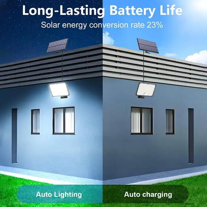 Lampe solaire extérieure à détecteur de mouvement 400 LED
