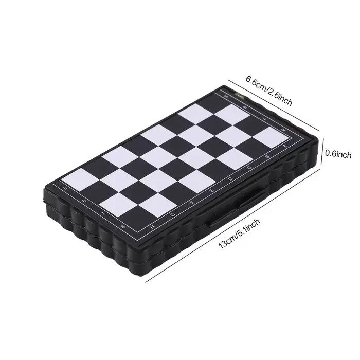 Mini jeu d'échecs magnétique pliant, jeu de société en plastique magnétique, jouet Portable pour enfant, Portable en plein air