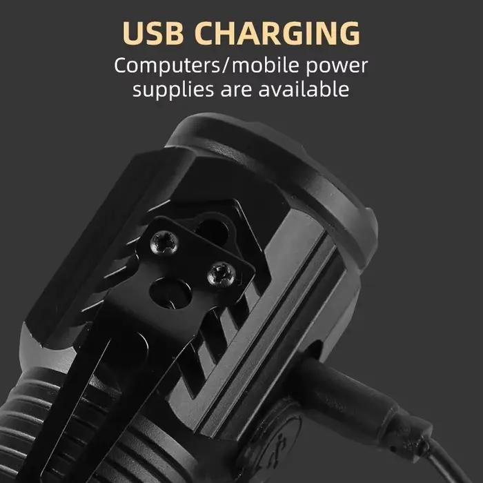 Mini lampe de poche LED haute puissance, aste par USB, lampe à main magnétique, 3 cœurs, ultra injuste, nouveau
