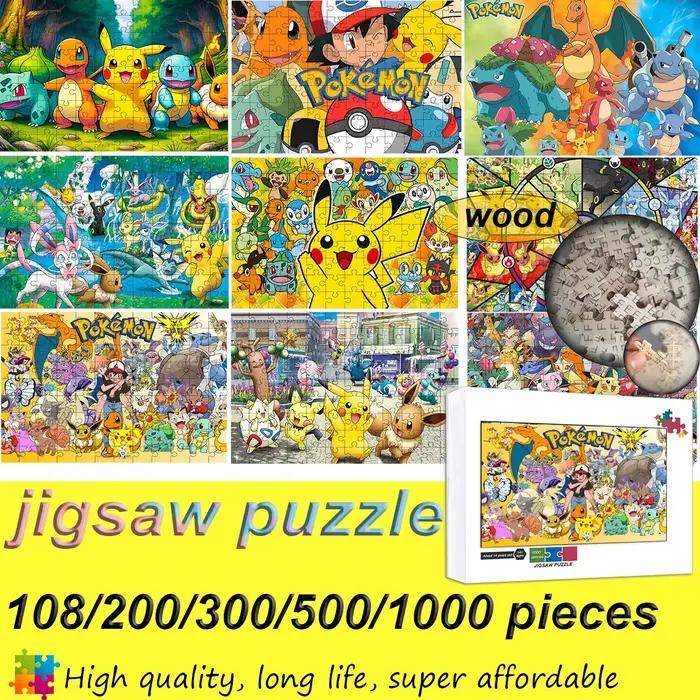 Puzzle Pokemon Pikachu 108/200/300 pièces, puzzle de sol en bois de haute qualité, puzzle une pièce pour adultes, jouets cadeaux
