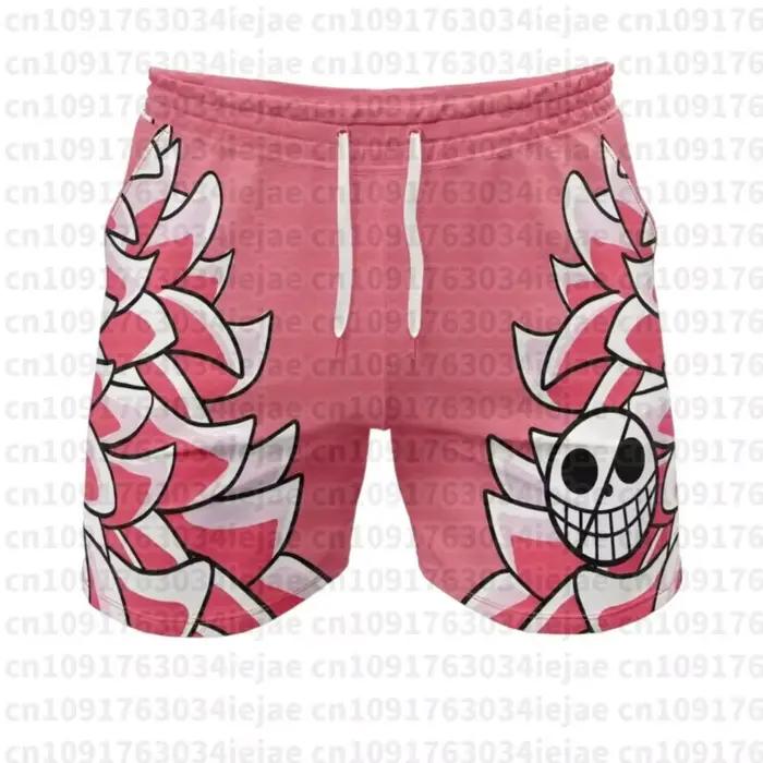 Costume One Piece Doflamingo, imprimé sur toute la surface, short d'été pour adultes et enfants, short de plage léger et doux à séchage rapide