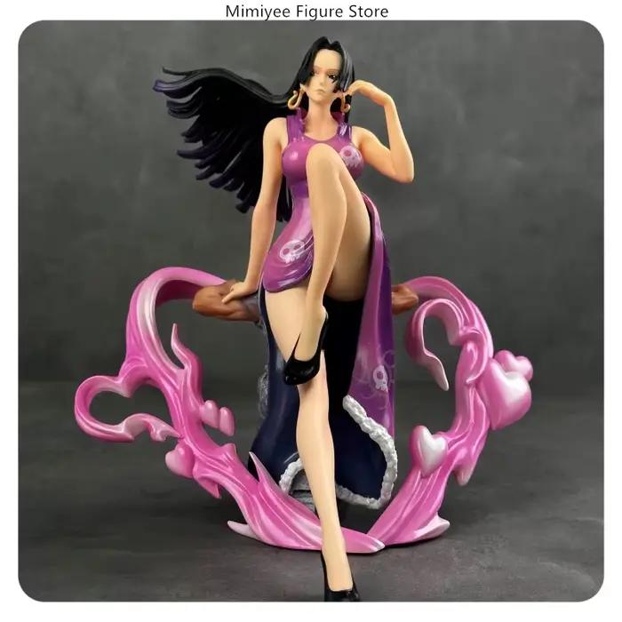 25 cm une pièce Boa Hancock assis Pose Cheongsam Anime Figure modèle Statue Collection bureau décoration cadeau
