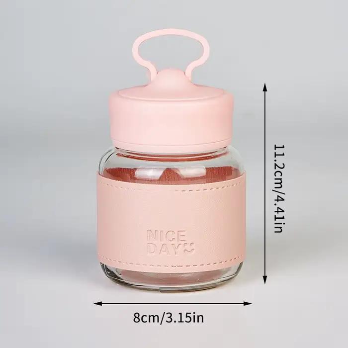 1 pièce Portable petit verre d'eau verre à jus Portable pour aller haut niveau d'apparence tasse potelée mignon vaisselle d'extérieur