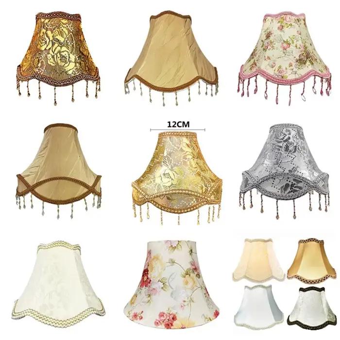 Style européen lampe de Table abat-jour tissu chevet applique murale