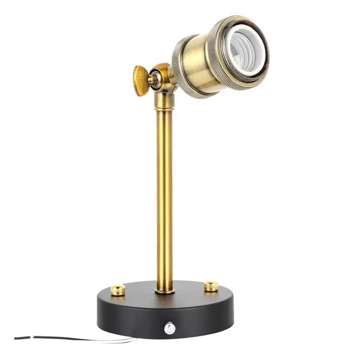 Lampe murale rétro de style industriel pour chambre à coucher chevet couloir allée lumineuses LED contemporaine avec abat-jour noir ou or flux lumineux 60-249 lumens zone d'éclairage 5-10mètres carrés