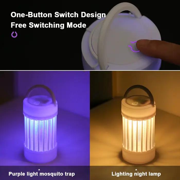 Lampe anti-moustiques à choc électrique USB, lumière UV, piège anti-moustiques pour chambre à coucher, répulsif d'extérieur, lampe anti-moustiques muette