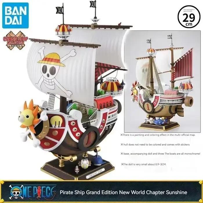 Bandai une pièce Anime mille ensoleillé aller joyeux bateau Pvc figurine Collection Pirate modèle bateau jouet assembler cadeau de noël