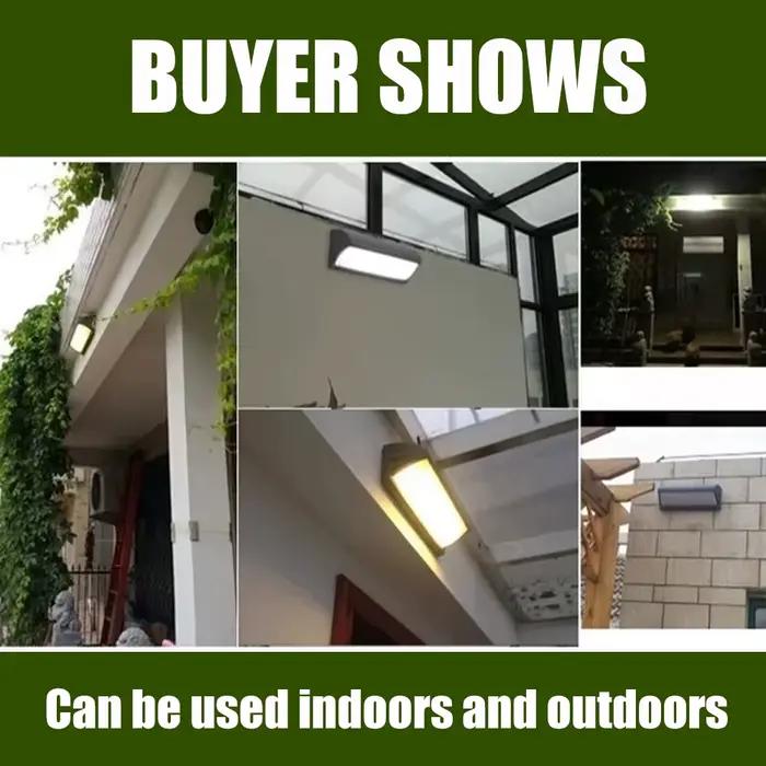 Applique murale LED moderne résistante à l'eau pour extérieur balcon porche jardin escalier lumière blanche bleue RVB