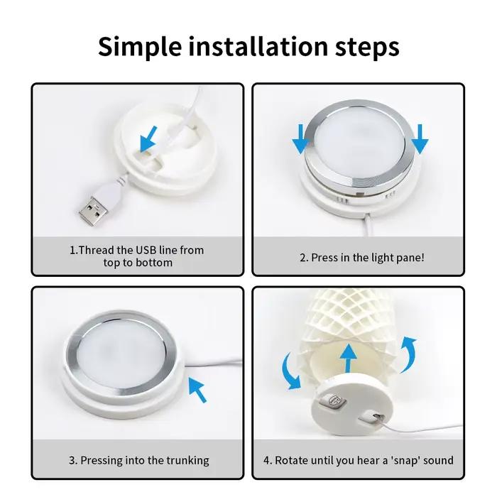 Kit de lampe Led pour souris d'ordinateur 001, pour laboratoire Bambu, Kit de composants de souris sans fil, impression 3D, matériel de modèle de bricolage sans coque