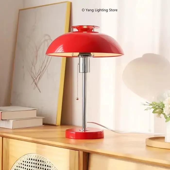Lampe de Table Bauhaus Vintage design LED E27 rétro atmosphère lampes de bureau salon décoration chambre chevet Studio