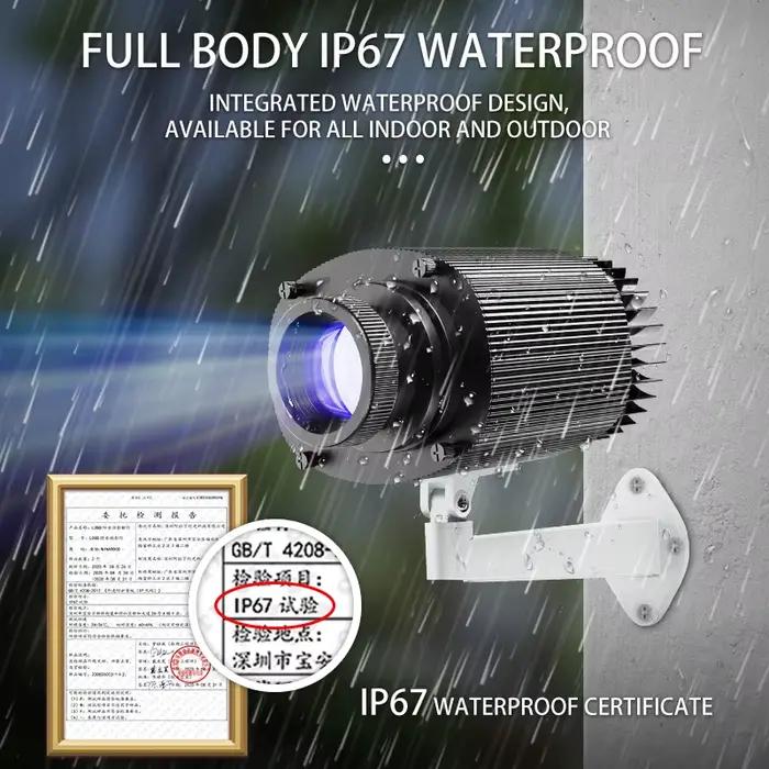 Lampe de projecteur dynamique avec Logo publicitaire extérieur, projecteur à effet spécial, motif personnalisé, étanche au sol pour tête de porte de parc