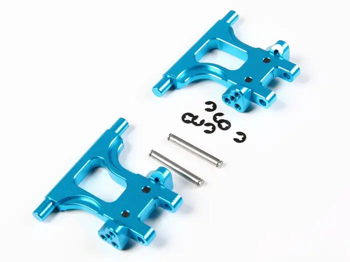 Jeu de bras de Suspension inférieur supérieur avant et arrière en aluminium TT-02, pièce de mise à niveau pour voiture RC Tamiya TT02