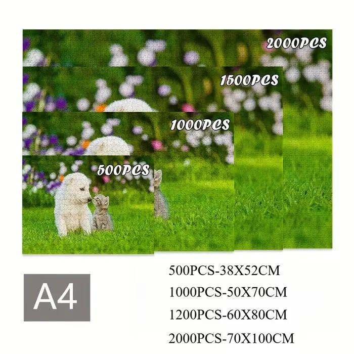 Grand puzzle géant 500/1000/1200/2000 pièces, carte du monde paysagère, puzzles pour adultes, jouets anti-stress, cadeau