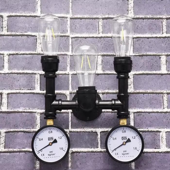 Applique Murale Industrielle Rétro Américaine Style Steampunk E27 Edison pour Restaurant