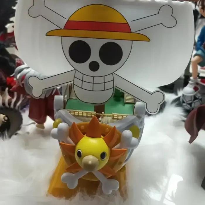 Bandai une pièce Anime mille ensoleillé aller joyeux bateau Pvc figurine Collection Pirate modèle bateau jouet assembler cadeau de noël