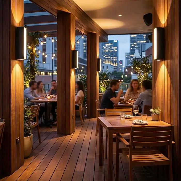 Applique murale LED moderne étanche IP65 pour éclairage intérieur et extérieur blanc chaud chambre restaurant hôtel entrepôt