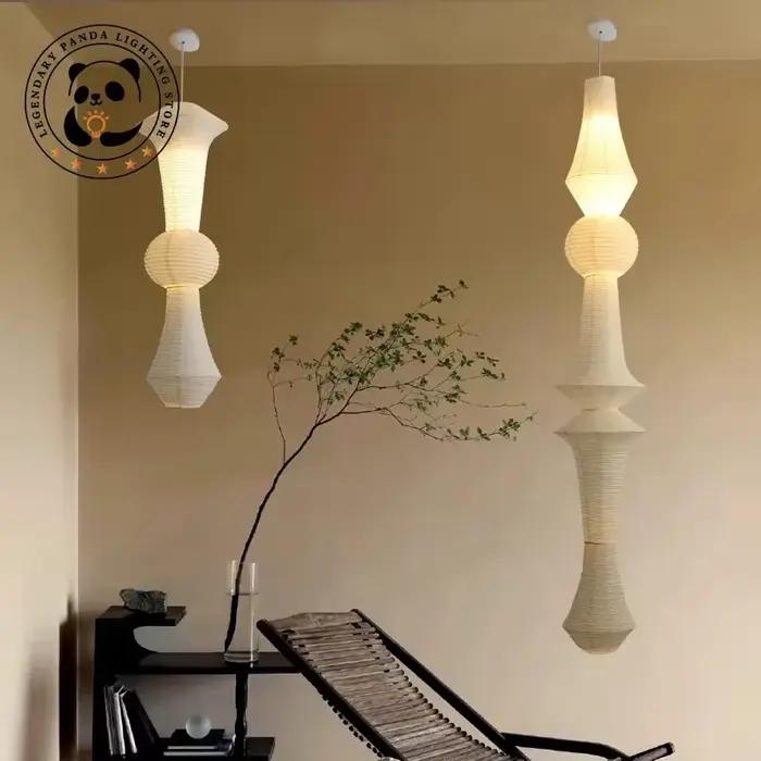 Design japonais Akari Noguchi Yong lampes suspendues LED E27 Wabi-sabi lampe suspendue moderne pour salon canapés décor à la maison chambre