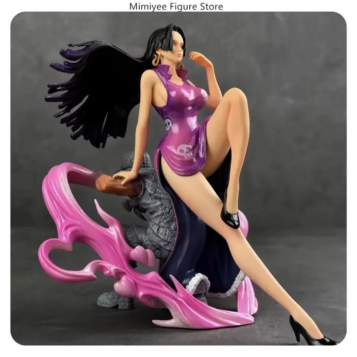 25 cm une pièce Boa Hancock assis Pose Cheongsam Anime Figure modèle Statue Collection bureau décoration cadeau