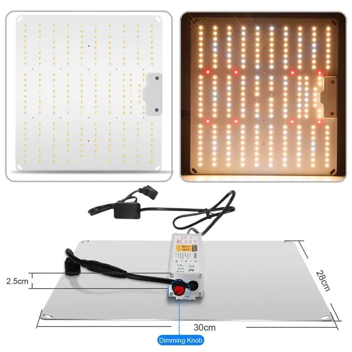 Lampe de culture LED 500W 600W 800W 1000W à diodes, spectre complet, silencieuse, Quantum Board, pour serre, tente de culture et plantes hydroponiques