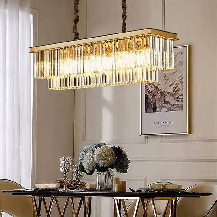 Italie Designer luxe lustre en cristal salle à manger chambre hôtel haut de gamme LED plafonnier moderne décor à la maison luminaire