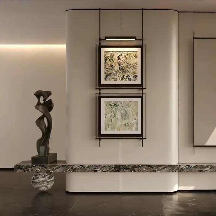 Luminaire mural décoratif LED en métal style Wabi Sabi pour la décoration de la maison, salon, chambre, salle à manger, couloir