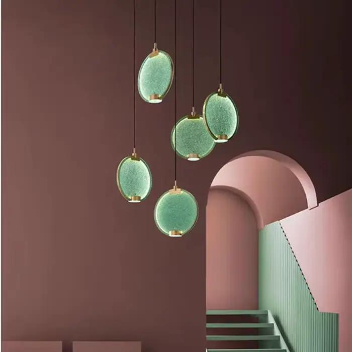 Scandi horo-Lampe LED Ronde en Verre et Métal localité