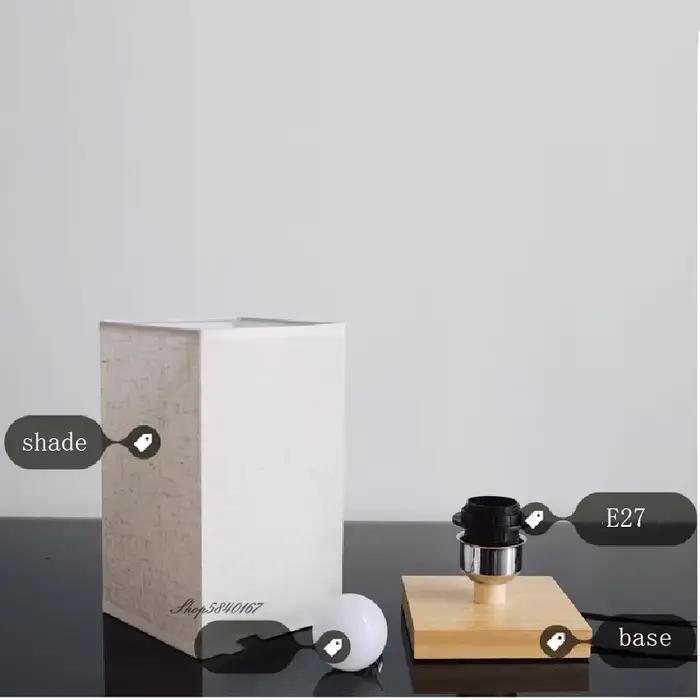 Lampe de Table en bois de Style chinois Vintage