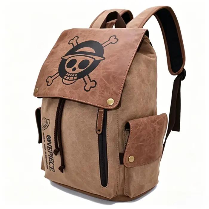 Sac à dos d'extérieur One Piece Anime, sacoche d'ordinateur durable, sac d'école pour étudiants, sac à bandoulière résistant à l'usure pour l'université, sac de voyage de dessin animé