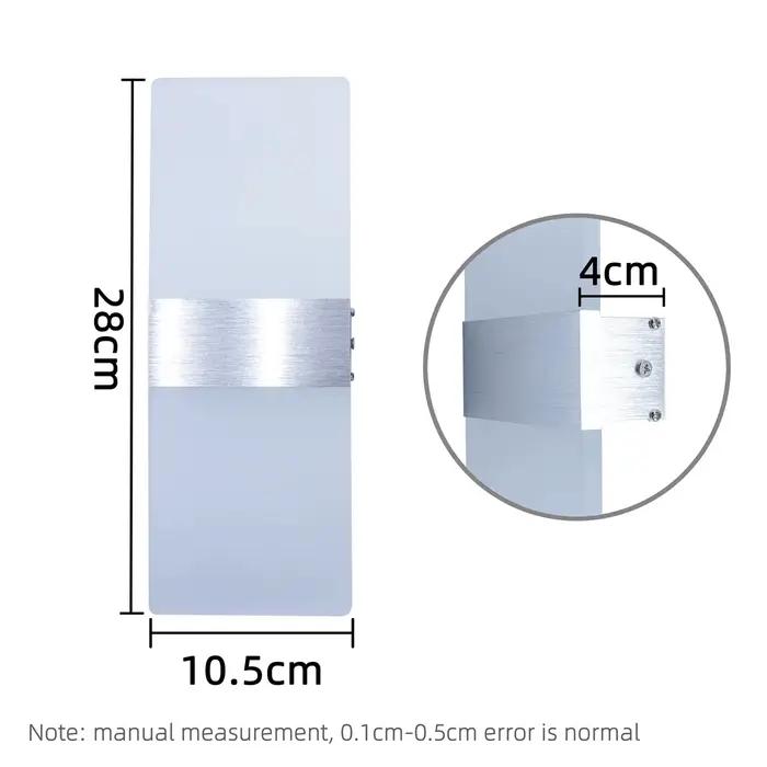 Appliques murales LED modernes avec abat-jour en acrylique pour éclairage quotidien de qualité, idéales pour la décoration de chevet, couloir ou salon, offrant une lumière douce et protectrice pour diverses pièces de la maison