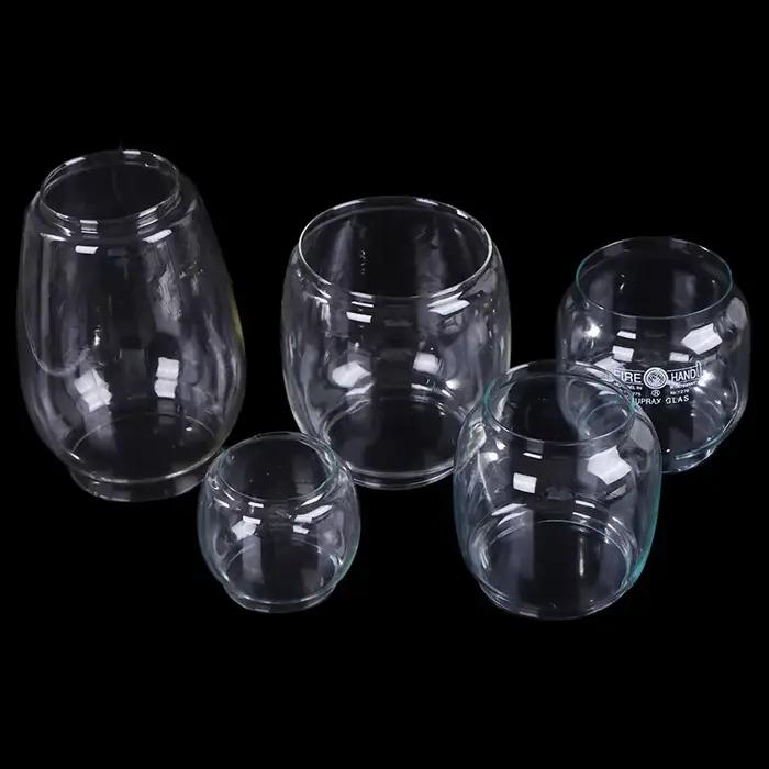 Abat-jour en verre style rétro pour lampe de chevet et extérieur, élégant accessoire d'éclairage circulaire à offrir pour la maison ou les événements spéciaux