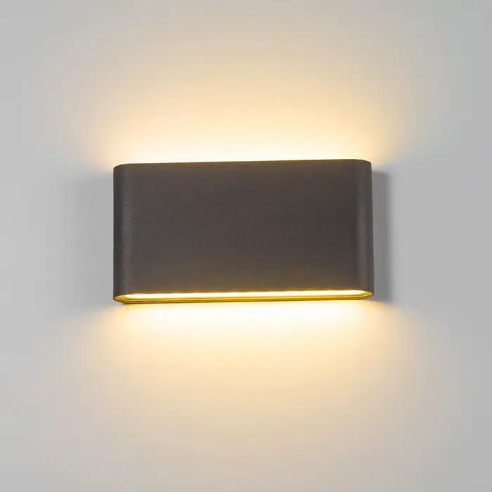Applique murale extérieure étanche IP65 12W mur LED lumière décoration intérieure éclairage chambre couloir porche lampe de jardin en aluminium