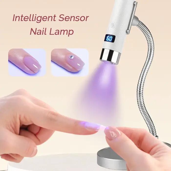 Mini lampe sèche-ongles UV LED, capteur Ai, Rechargeable, sans fil, pour bureau et séchage portatif, outils de Salon de manucure