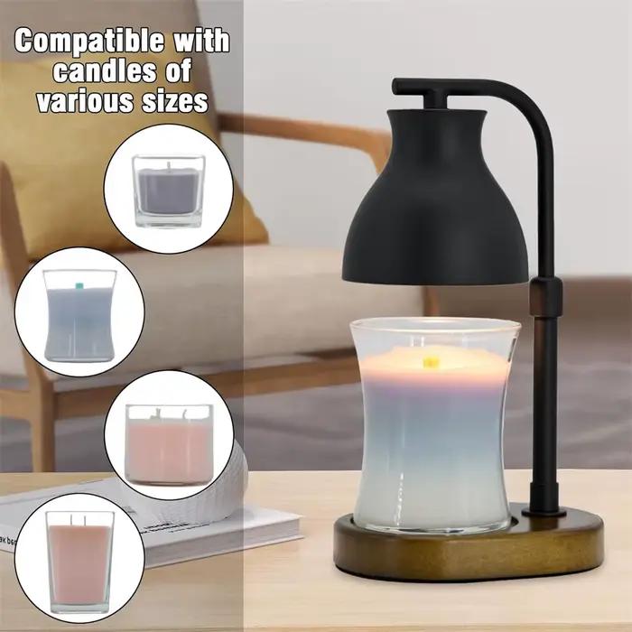 Lampe chauffe-bougie avec minuterie pour salon, cadeau d'anniversaire, nouvelle maison, ambiance chaleureuse et romantique, décoration intérieure, occassions spéciales
