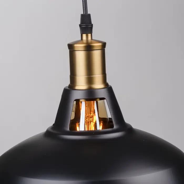 Suspension industrielle ferme pendentif éclairage noir Loft grange suspendu cuisine