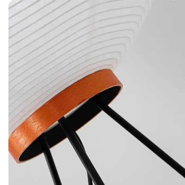 Noguchi Akari papier de riz lumière japonaise Wabi Sabi Vintage lampe sur pied pour chambre salon maison chevet décoration