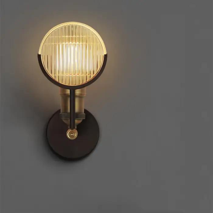 Applique Murale Vintage en Bronze, Luminaire Décoratif d'Nik, Style Industriel, Rétro Américain, Idéal pour un Loft, une Boutique ou un Restaurant