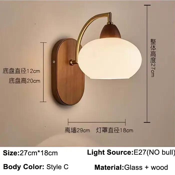 Lampe murale pour chambre à coucher, salon, lampes de chevet, couloir, lampe murale de style chinois, escalier moderne, éclairage mural rétro pour hall d'entrée.