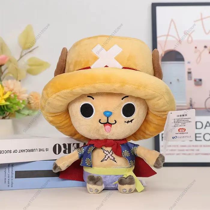 Poupées en peluche originales One Piece, personnage de l'équipage du chapeau de paille, Luffy, Zoro, Sanji, Nami, Chopper, Brook, Laboon, Law, jouet en peluche d'anime, cadeau