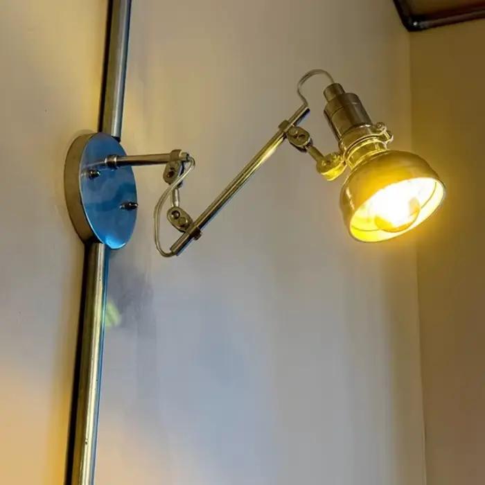 Lampe murale décorative rétro industrielle à bras télescopique long