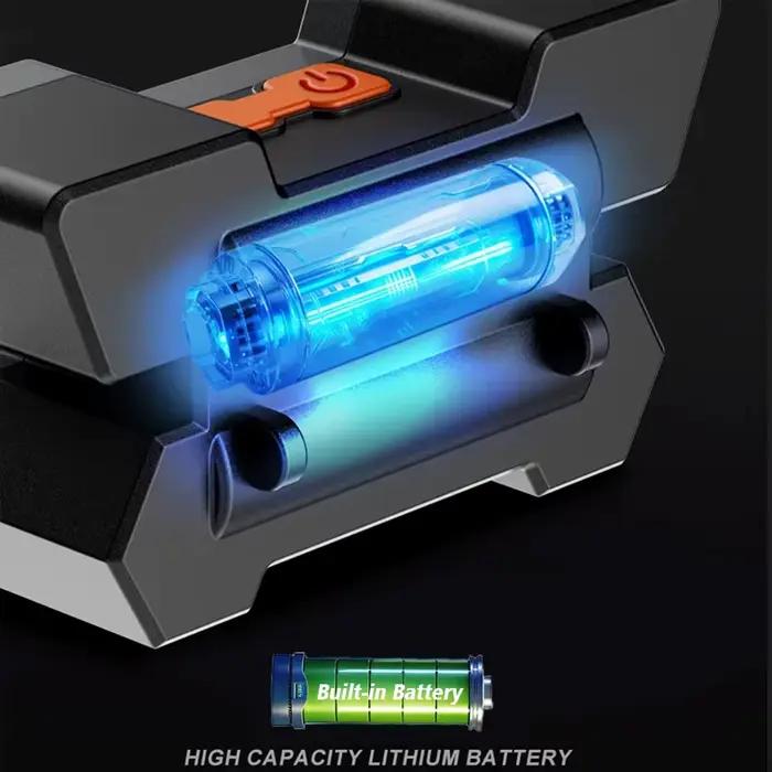 Lampe de sauna aste à 5 LED avec batterie intégrée, lampe de bain, lampe de poche, camping, aventure, pêche