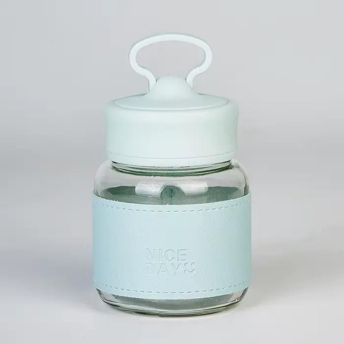1 pièce Portable petit verre d'eau verre à jus Portable pour aller haut niveau d'apparence tasse potelée mignon vaisselle d'extérieur