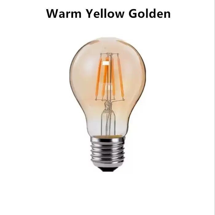 A60 Antique rétro Vintage Edison lumière LED E27 Golde incandescent G45 A60 lampe 220V 2W 4W 6W 8W 2700k ampoules pour la décoration de la maison
